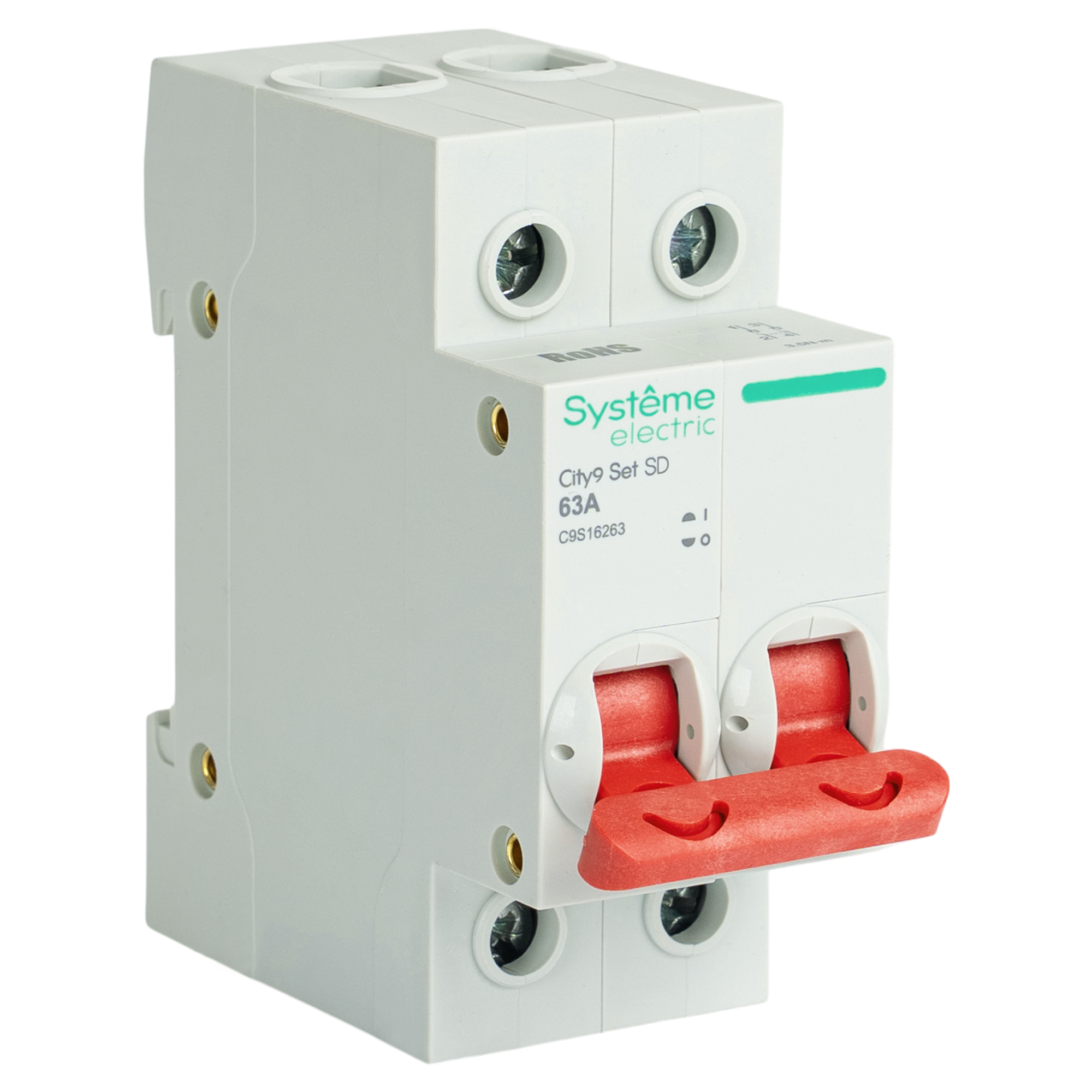 Выключатель нагрузки Systeme Electric City9 Set C9S16263 2P C63 А 6 кА - 1