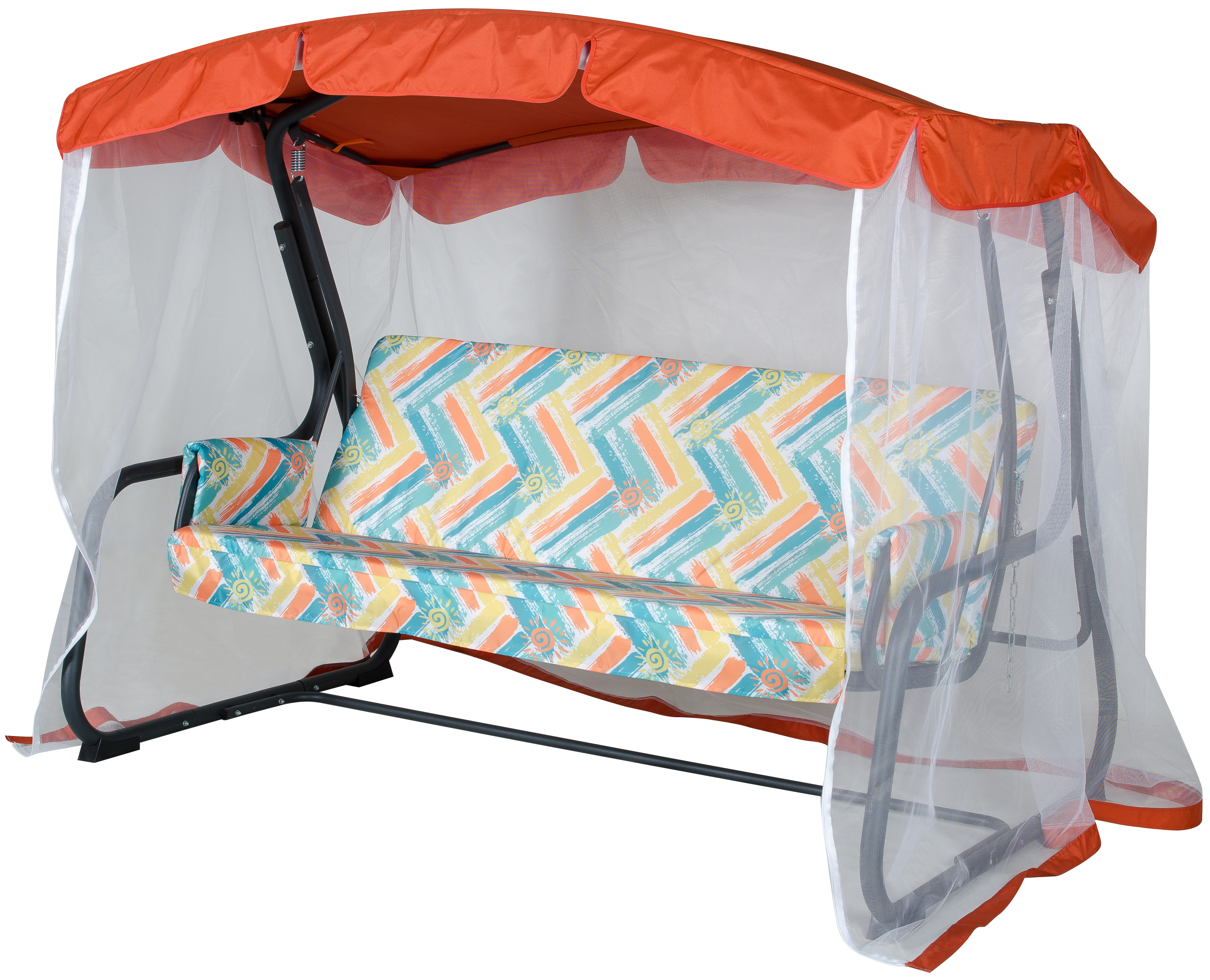 Изображение товара Качели садовые Тропикана 3-х местные стойкие к погодным условиям