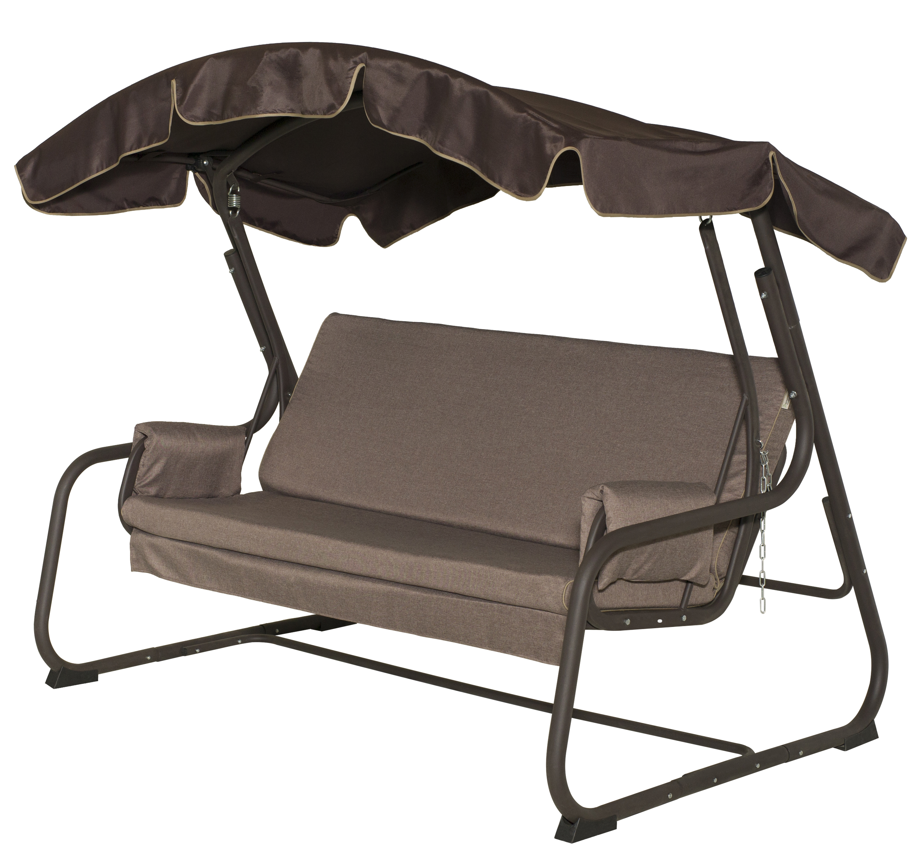 Изображение товара Качели садовые Удачная мебель А45С.613 Тропикана 3-х местные до 300 кг разноцветный