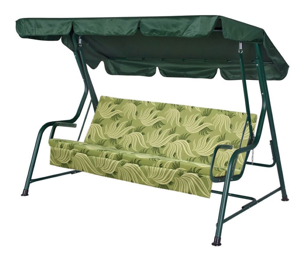 Изображение товара Качественные садовые качели Удачная мебель Сантьяго с навесом и раскладным сиденьем