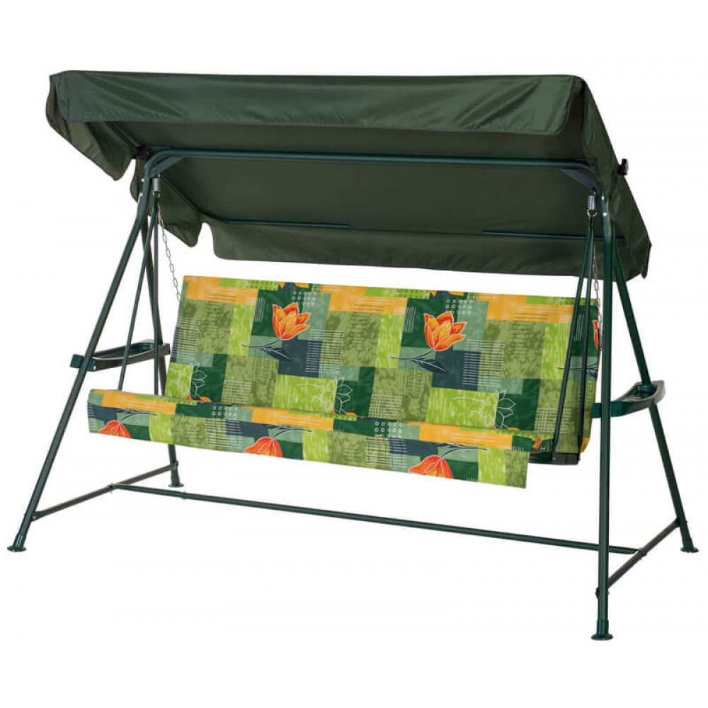 Изображение товара Качели садовые Удачная мебель A53G.504 Касабланка 3 до 250 кг зеленый