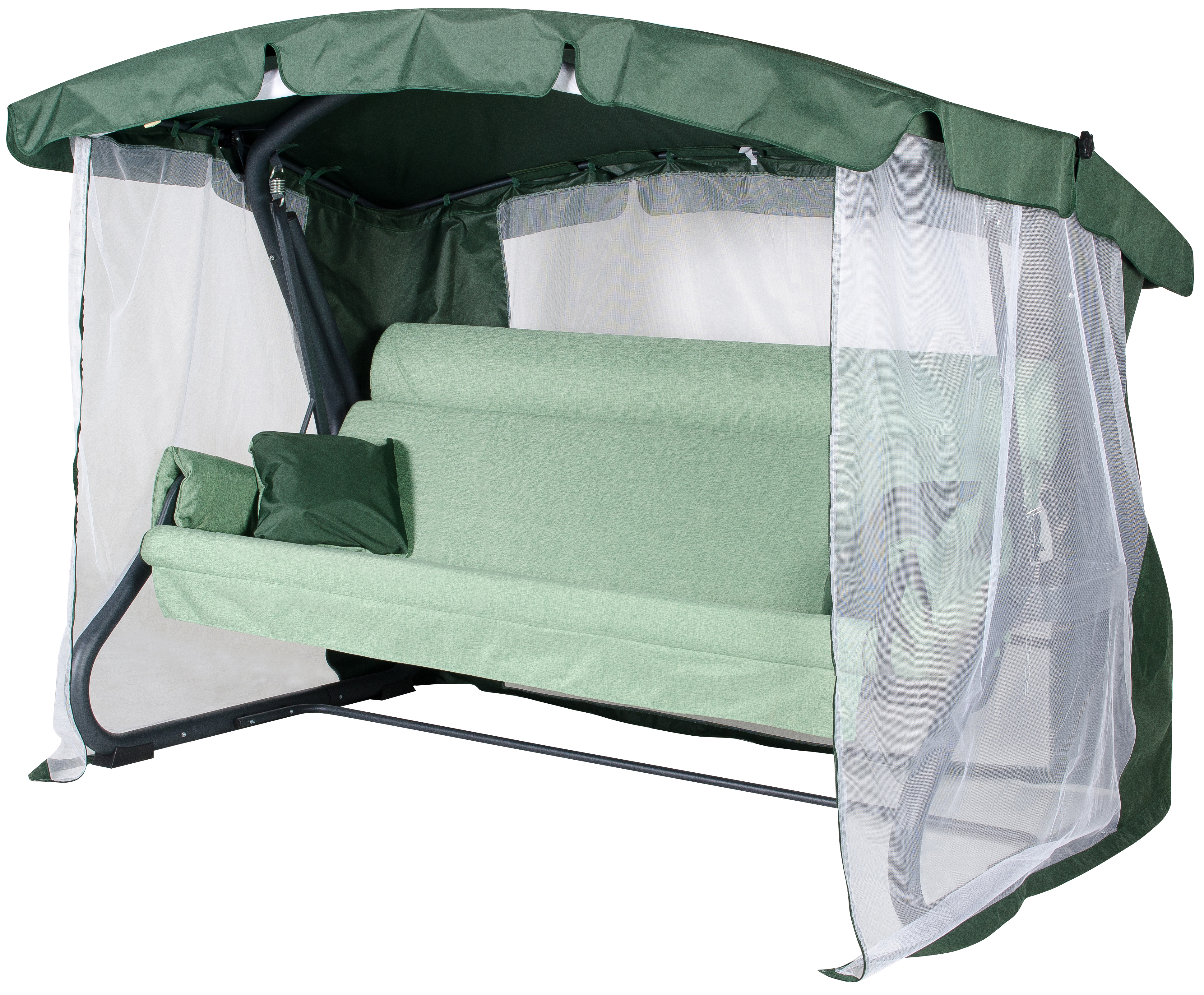 Изображение товара Качели садовые Империя 4 места регулируемая спинка навес водоотталкивающая ткань Россия