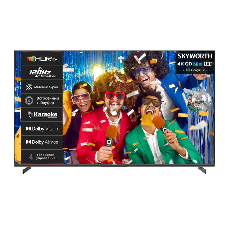 Изображение товара Телевизор Skyworth 75x85g 75" 190 см цвет черный Изображение товара Телевизор Skyworth 75x85g 75" 190 см цвет черный