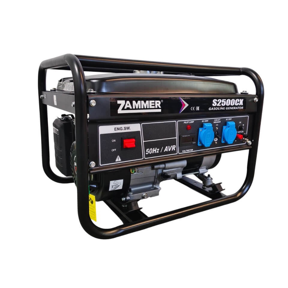 Изображение товара Генератор бензиновый Zammer S2500CX, 2.2 кВт