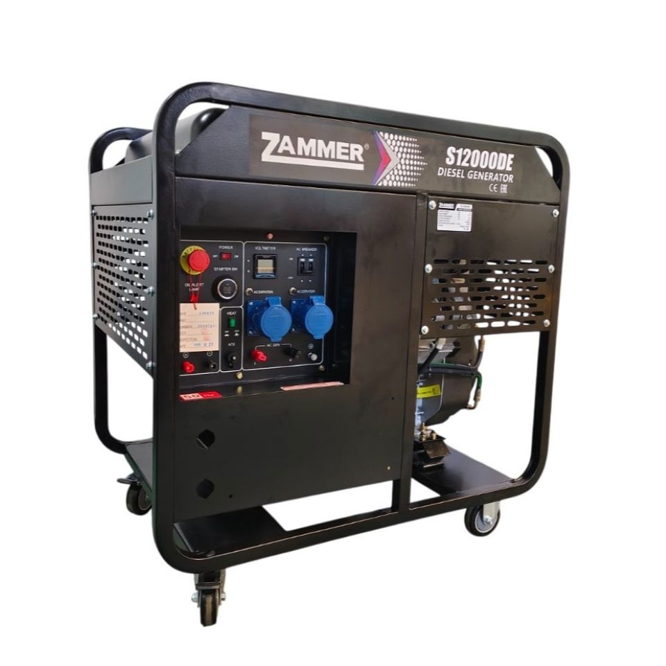 Изображение товара Генератор дизельный Zammer S12000DE, 10.5 кВт