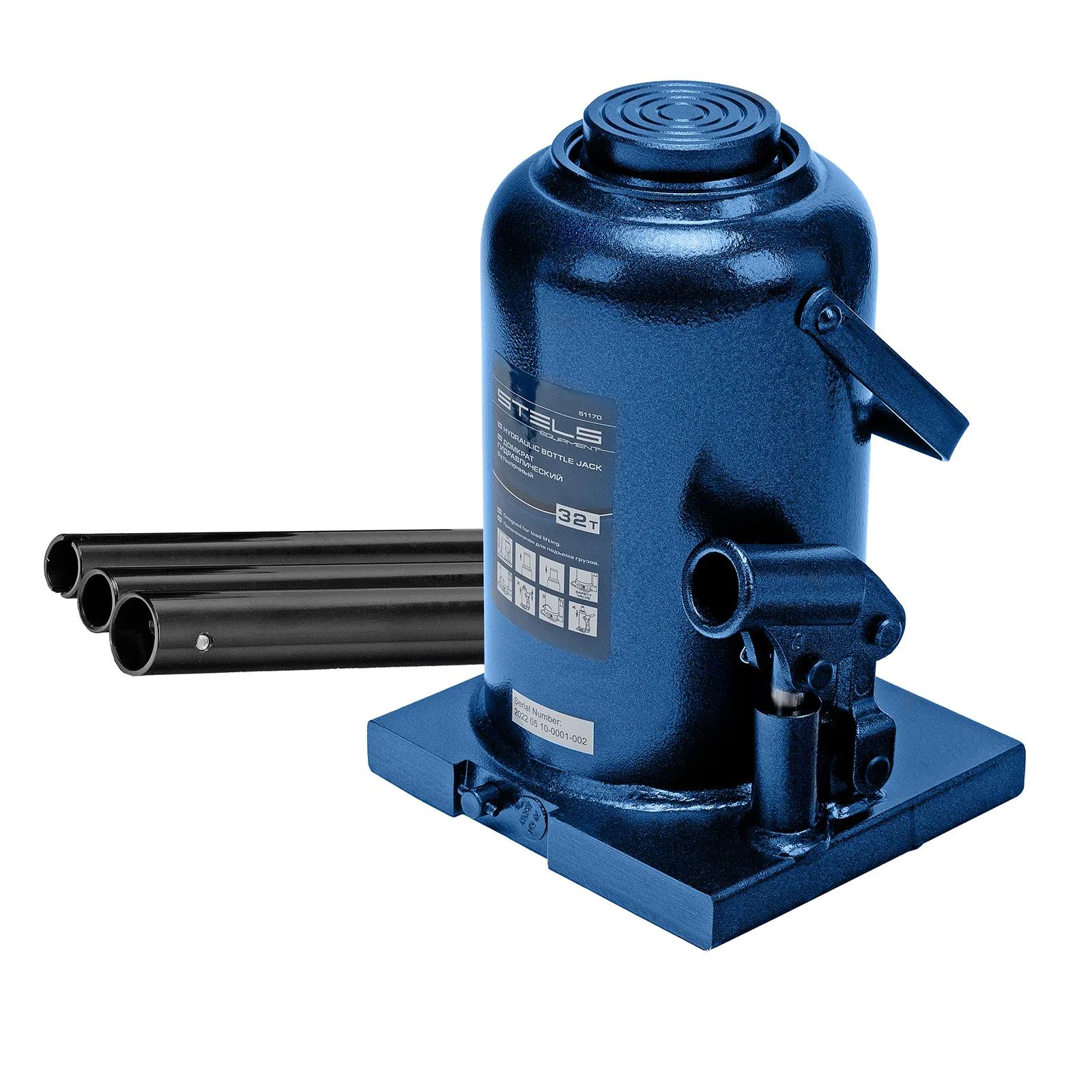 Изображение товара Домкрат бутылочный гидравлический Stels 51170 до 32 т, 260-420 мм
