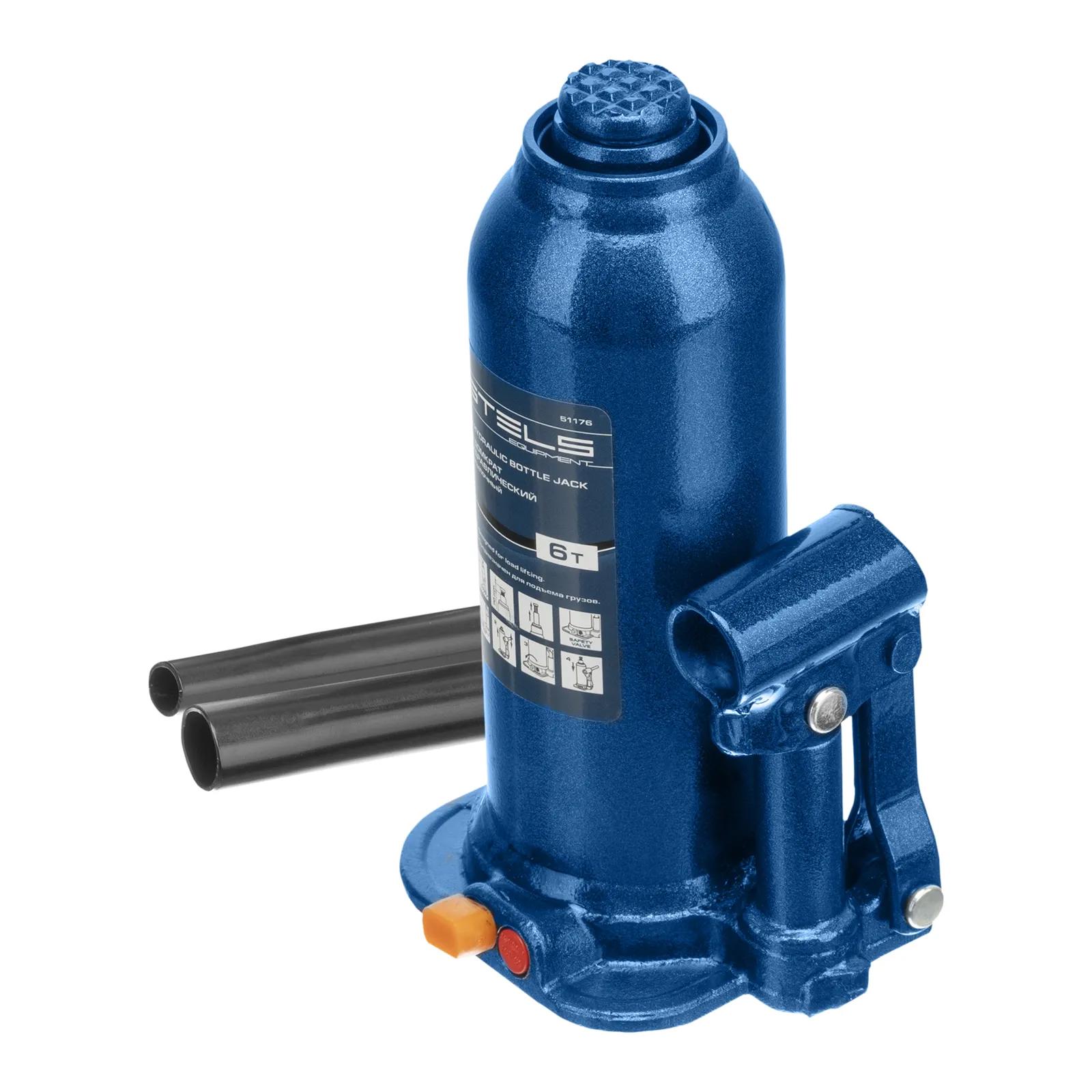 Изображение товара Домкрат бутылочный Stels 51176 Гидравлический до 6 т 207-404 мм
