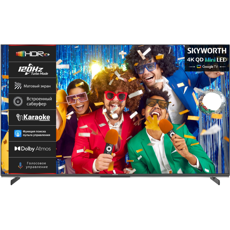 Изображение товара Skyworth 55X85G - 55" 4K UHD с Mini LED, Google TV, Dolby Atmos