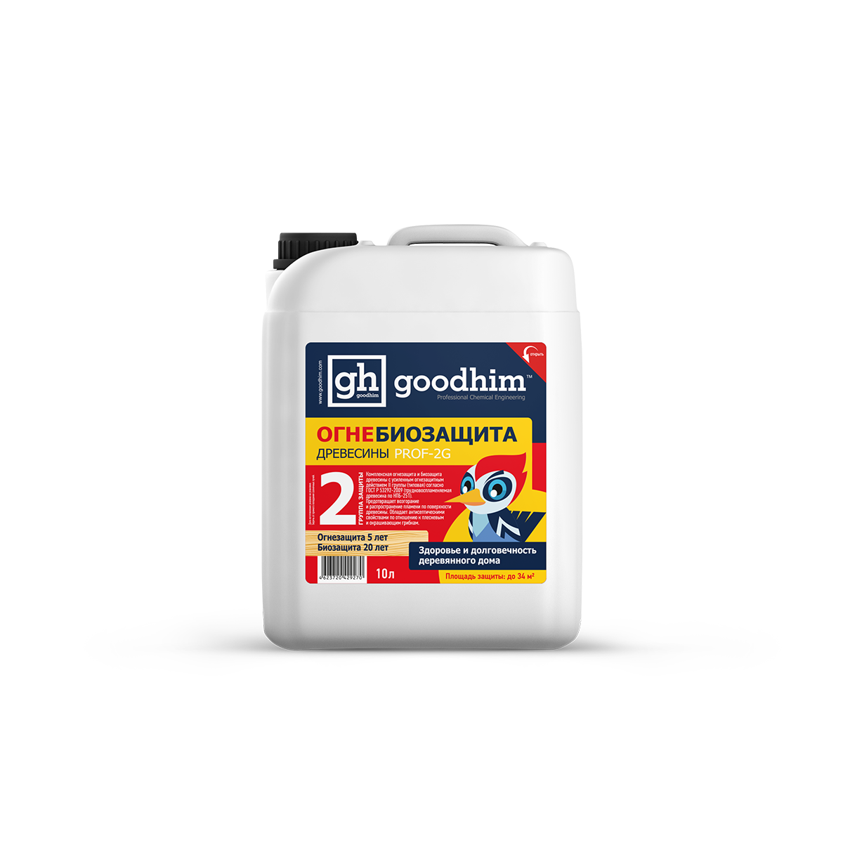 Изображение товара Огнебиозащита II группы типовая Goodhim Prof 2G. 10 л