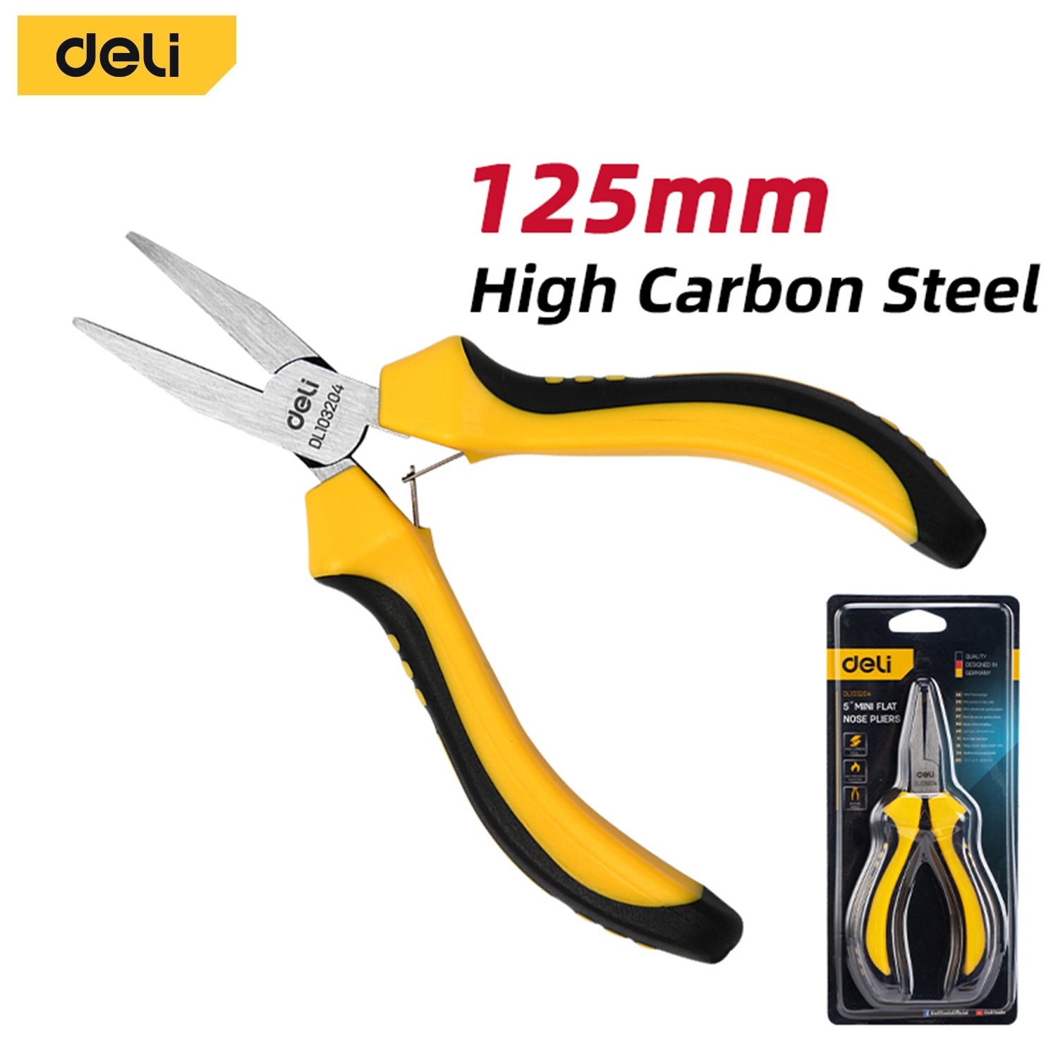 Изображение товара Мини-плоскогубцы Deli DL103204 125 мм