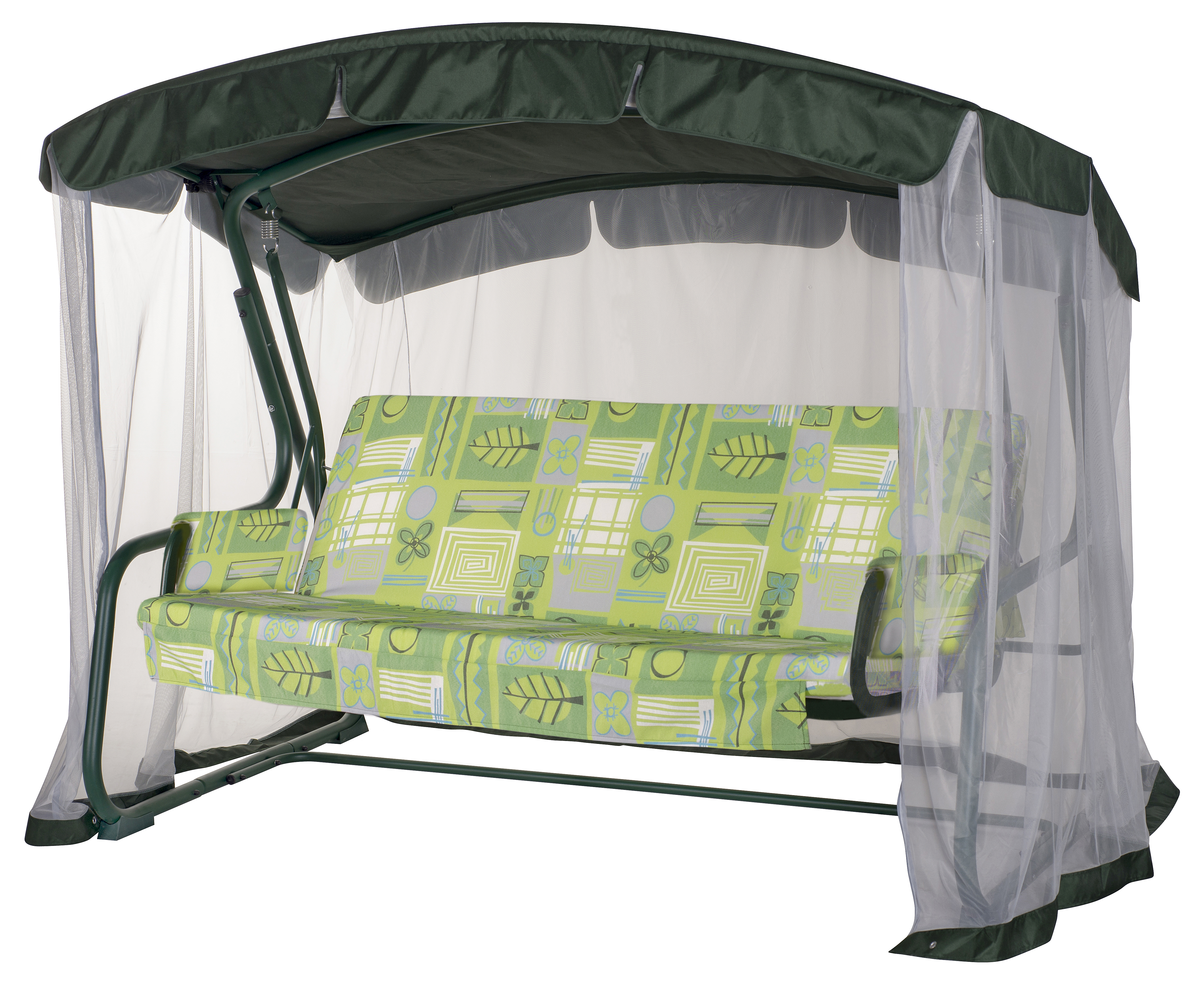 Изображение товара Качели садовые Удачная мебель A45G.532 Тропикана 3 места зеленые