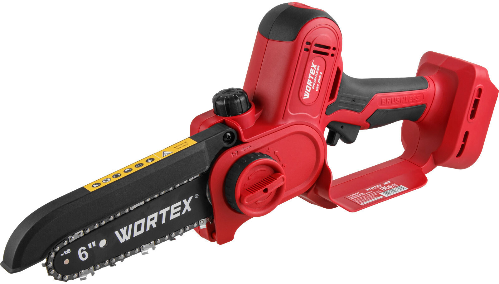 Изображение товара Аккумуляторная цепная пила Wortex CEC 2518-2 ALL1 18В 15 см + АКБ и ЗУ Изображение товара Аккумуляторная цепная пила Wortex CEC 2518-2 ALL1 18В 15 см + АКБ и ЗУ
