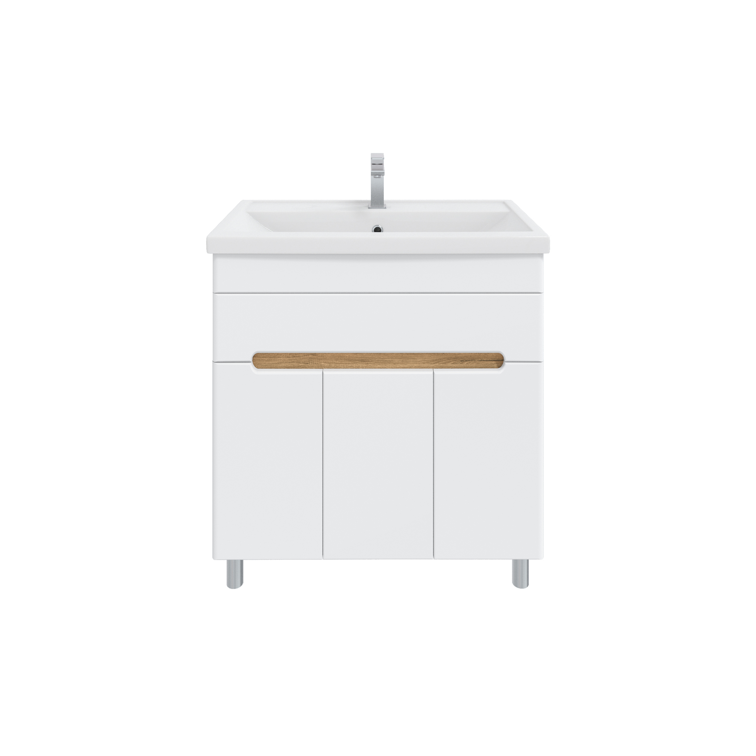 Изображение товара Тумба под раковину RUVANN NIKA 80 с раковиной Fosser 80, белый Изображение товара Тумба под раковину RUVANN NIKA 80 с раковиной Fosser 80, белый