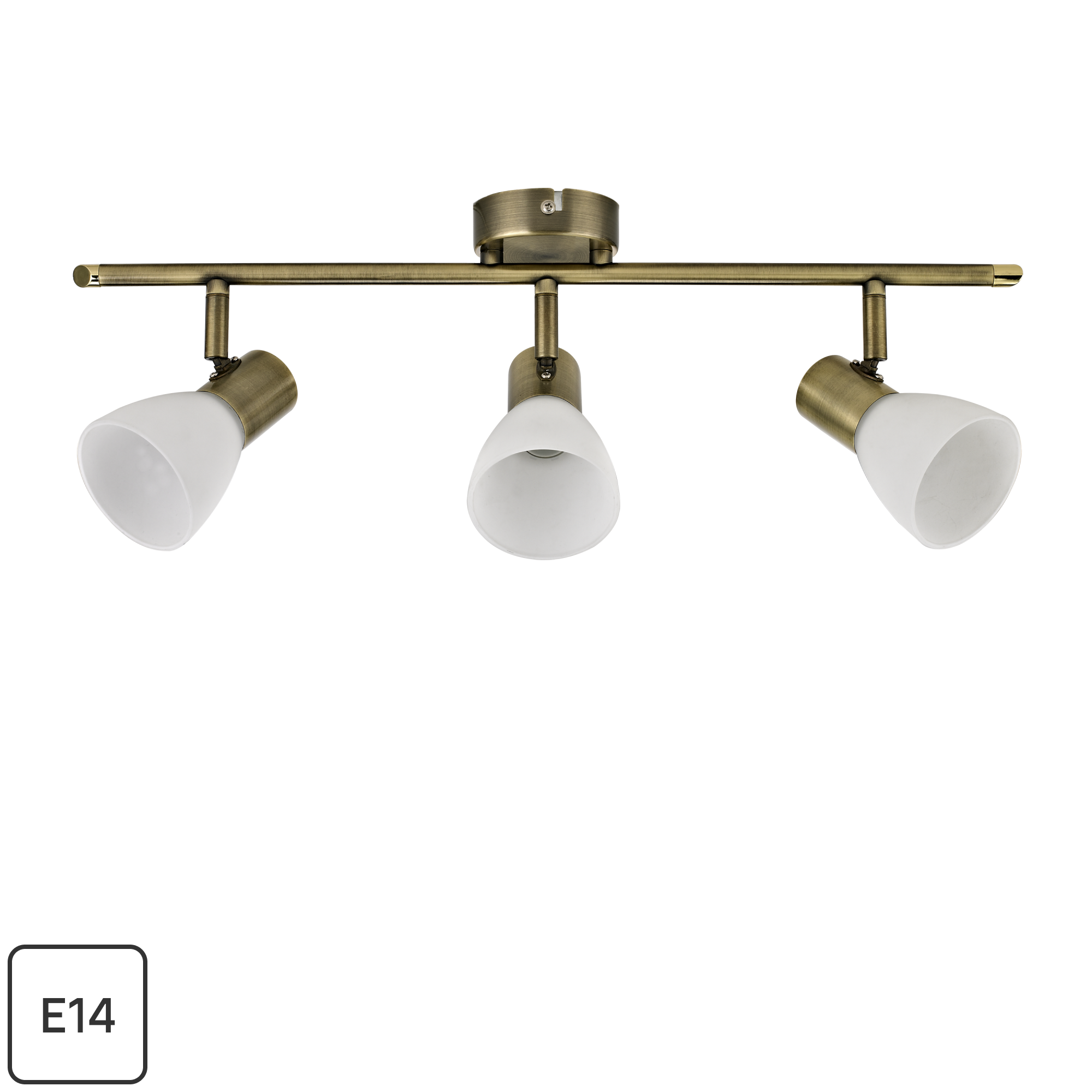 Изображение товара Спот поворотный Inspire City 3 лампы E14 15 м² цвет античная бронза