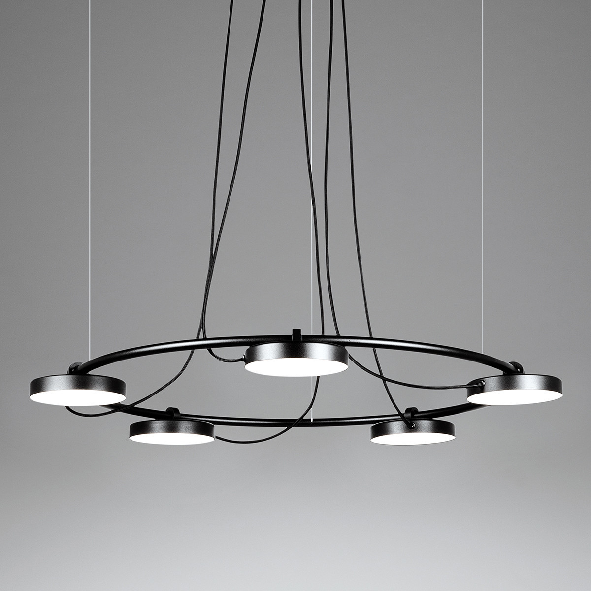 Изображение товара Подвесная светодиодная люстра Imperiumloft Cary Impr_151602-26 25 м² черный стиль лофт