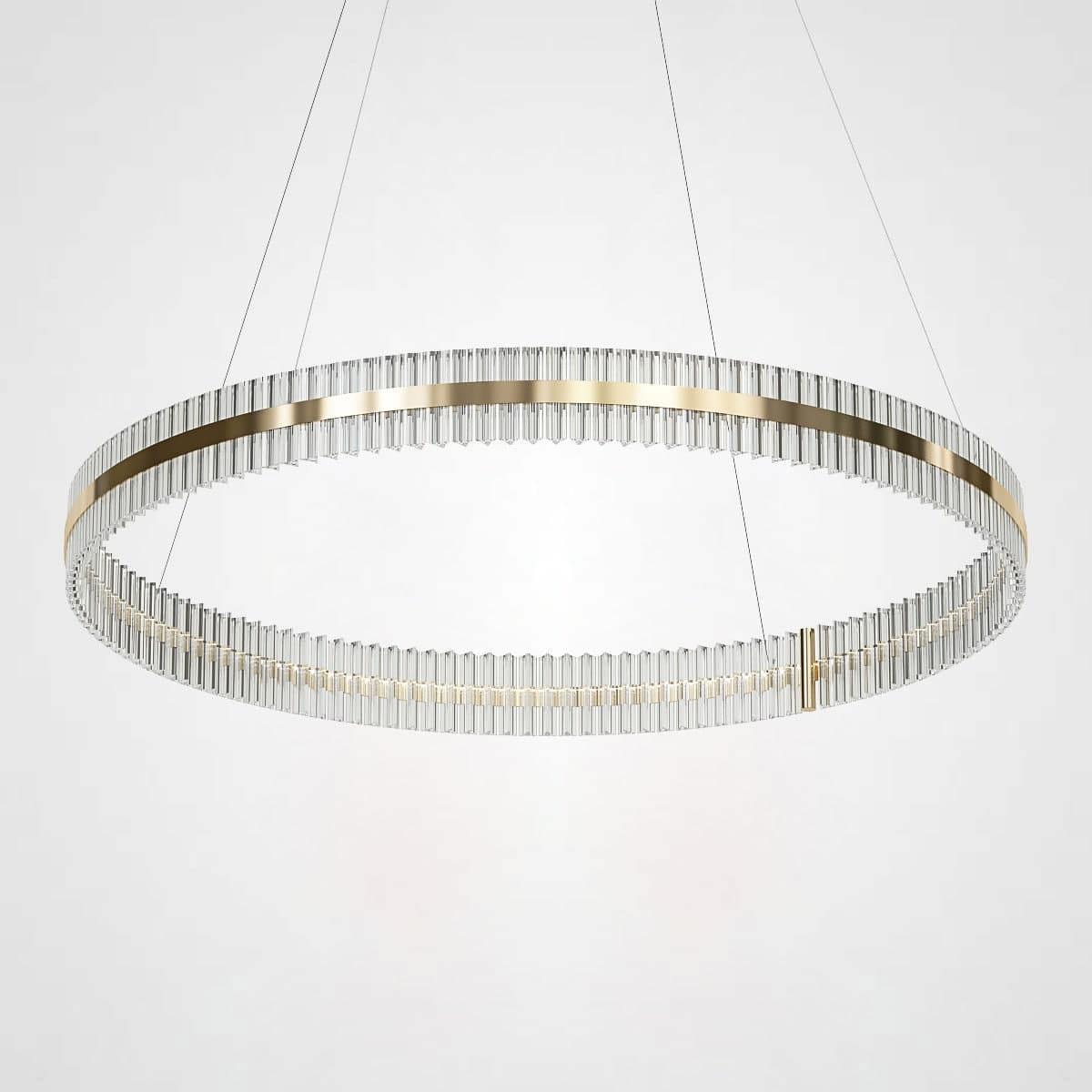 Изображение товара Люстра подвесная светодиодная Imperiumloft Saturno not baroncelli suspension Impr_178169-22 20 м² белый свет цвет белый/золотой