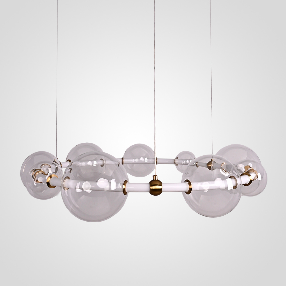 Изображение товара Люстра подвесная светодиодная Imperiumloft Sessa Ring Impr_195005-23 24 м² белый свет прозрачный ла