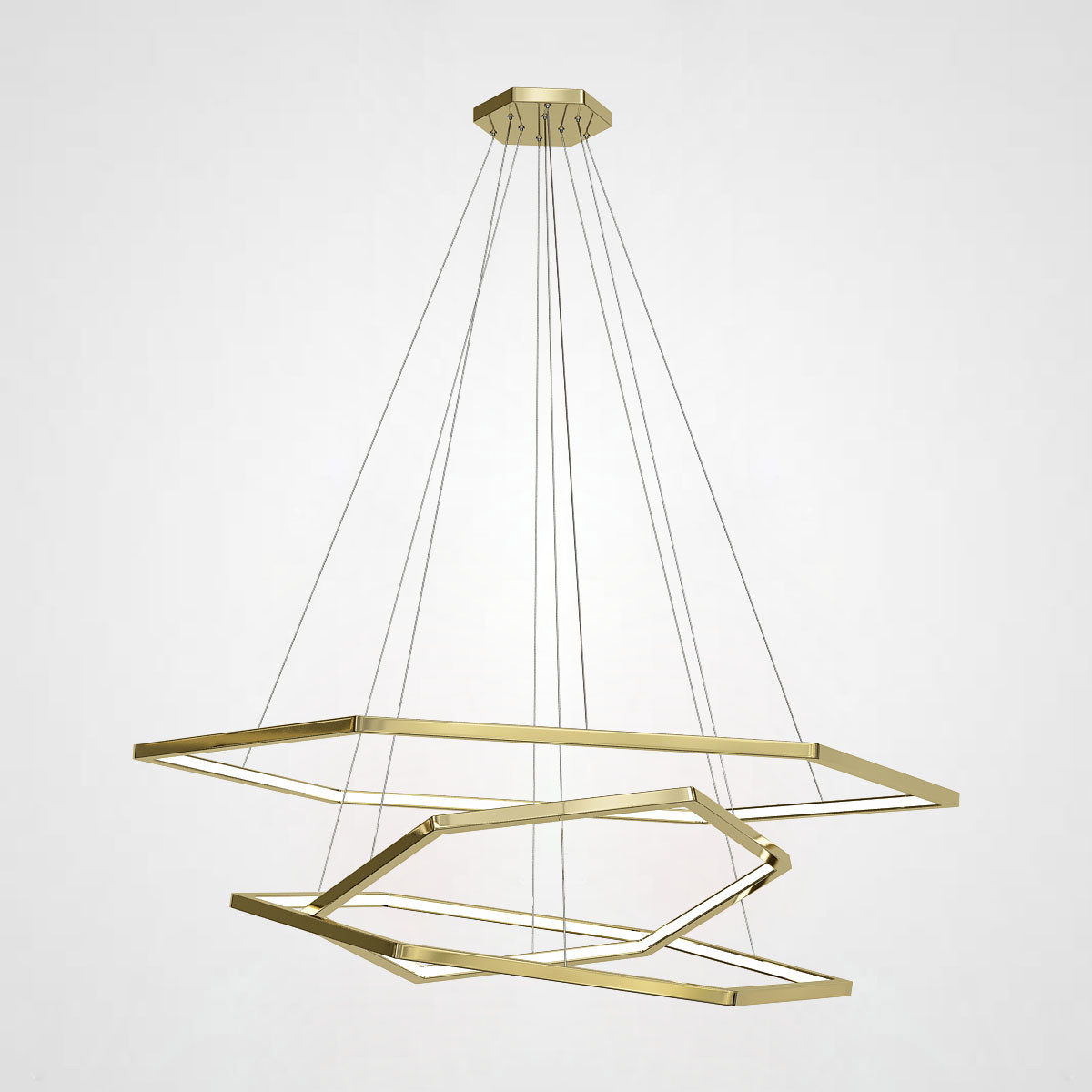 Изображение товара Люстра подвесная светодиодная Imperiumloft Vesanto cameron Impr_207817-22 90 м² белый свет цвет золотой