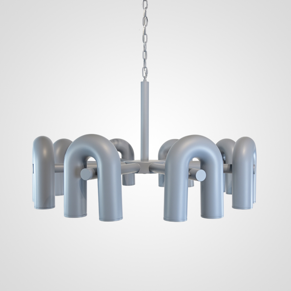 Изображение товара Люстра подвесная светодиодная Imperiumloft Fanny grey Impr_212350-23 60 м² теплый белый свет цвет серый