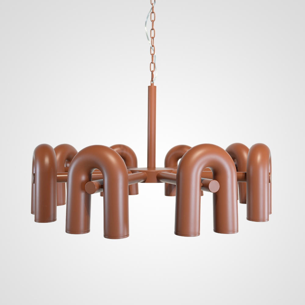 Изображение товара Люстра подвесная светодиодная Imperiumloft Fanny orange Impr_212351-23 60 м² теплый белый свет цвет оранжевый