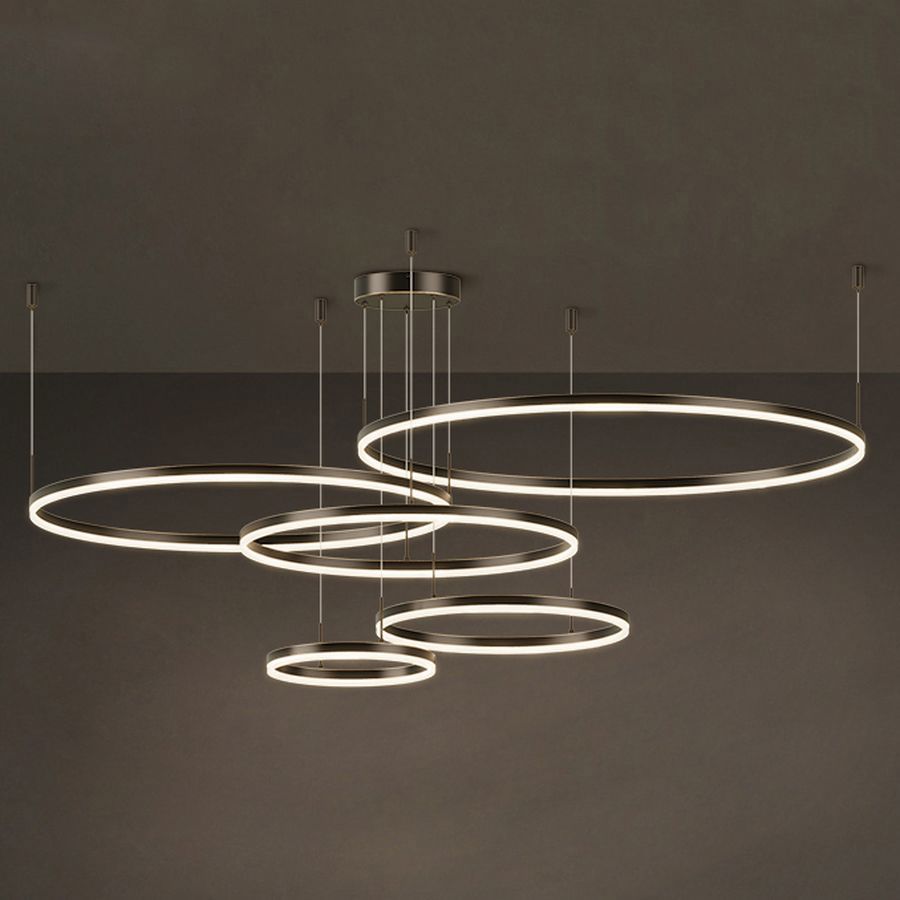 Изображение товара Люстра подвесная светодиодная Imperiumloft Cruise 95 м² черная и белая