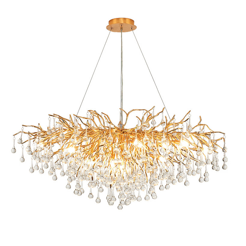 Изображение товара Современная подвесная светодиодная люстра Imperiumloft Droplet chandelier 213698-22 26 м² белый зол