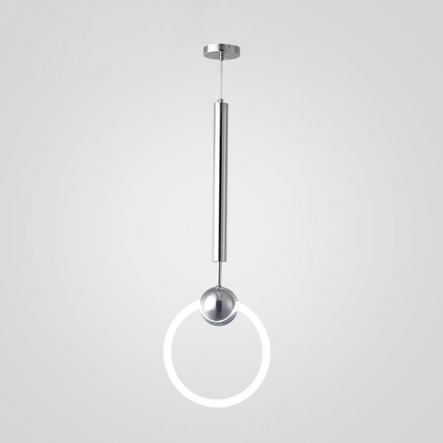 Изображение товара Светильник подвесной светодиодный Imperiumloft Ring l Impr_178413-26 15 м² белый свет цвет серебристый/белый