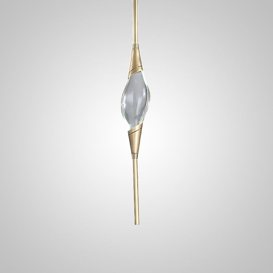 Изображение товара Светильник подвесной светодиодный Imperiumloft Fame Impr_186801-23 3 м² белый свет цвет прозрачный/золотой/латунь