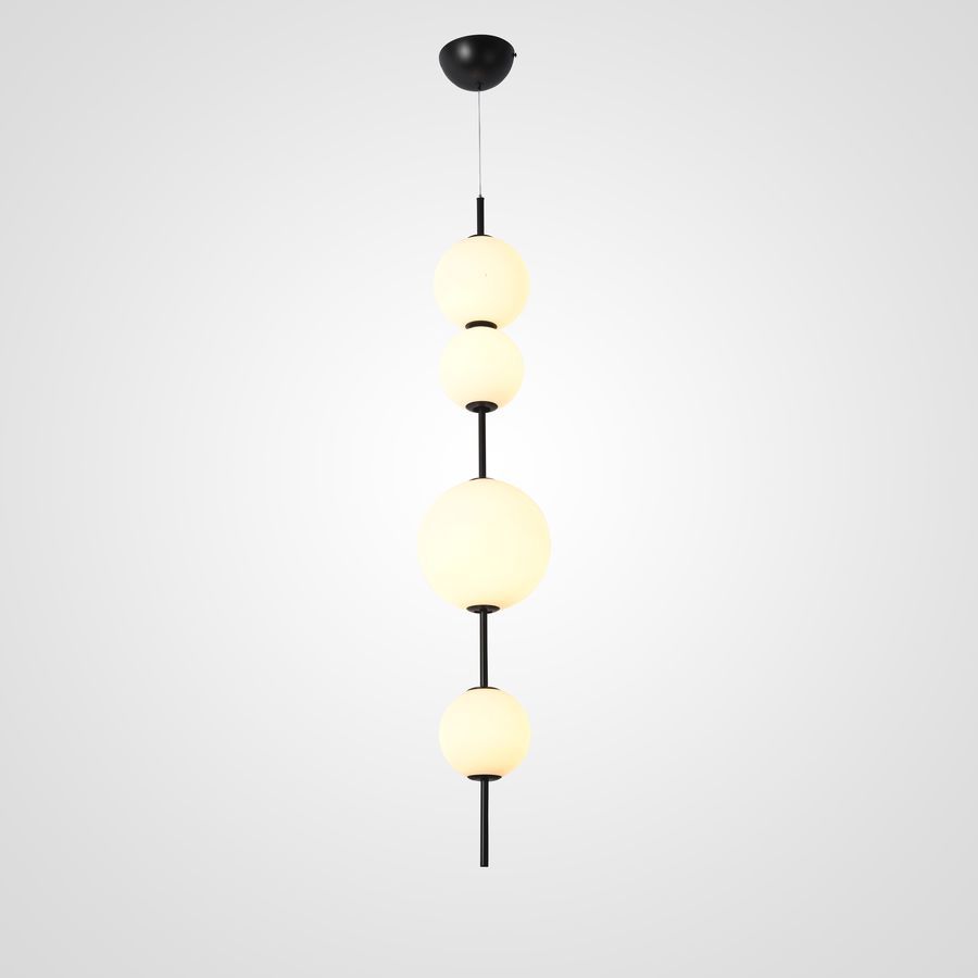 Изображение товара Светильник подвесной светодиодный Imperiumloft White beads pendant Impr_189528-22 12 м² белый свет цвет белый/черный