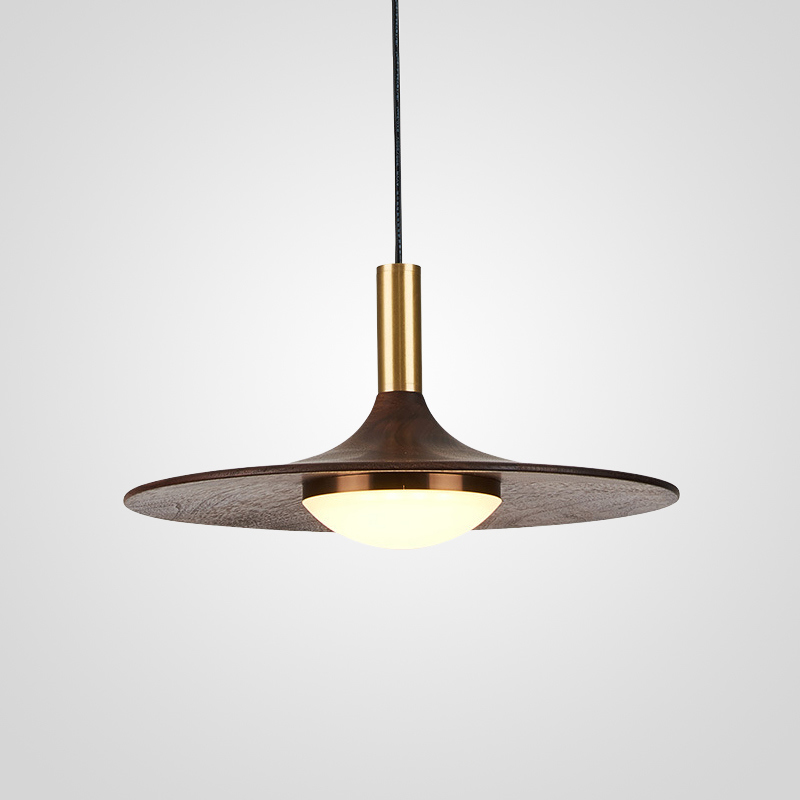 Изображение товара Светильник подвесной светодиодный Imperiumloft Thea Impr_189875-23 3 м² теплый белый свет цвет золотой/орех