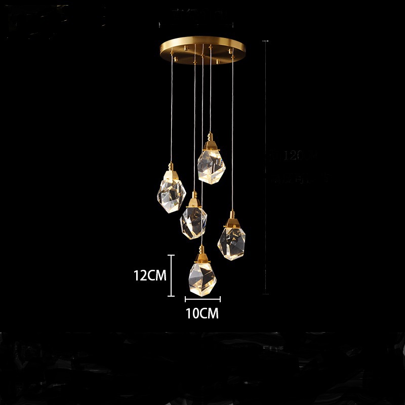 Изображение товара Светильник подвесной светодиодный Imperiumloft IMPR_193598-26 Cristel-one01 12 м² регулируемый белый свет цвет жёлтый/золотой