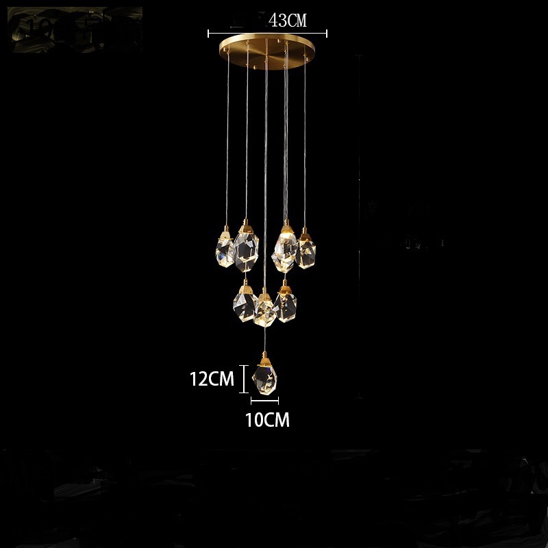 Изображение товара Подвесной светодиодный светильник Imperiumloft CRISTEL ONE 01 25 м² белый золото