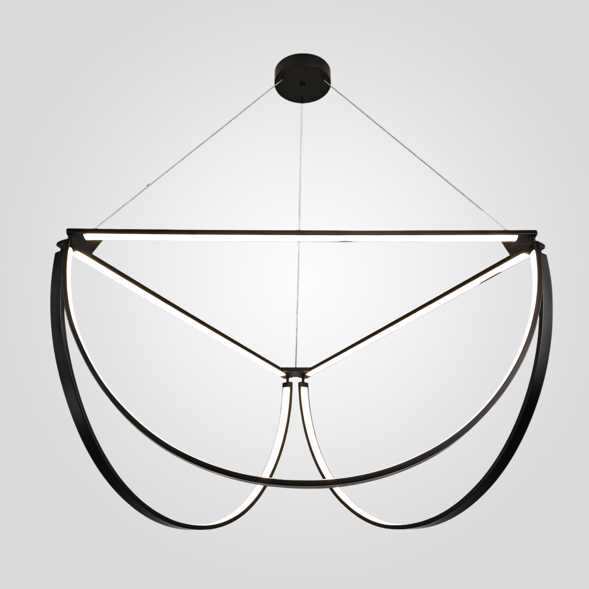 Изображение товара Подвесной светильник IMPERIUMLOFT SOLANA LIGHT 3 Black 138 Вт черный и белый