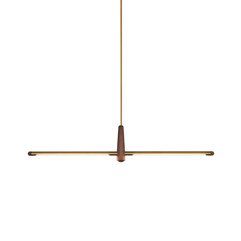 Изображение товара Светильник подвесной светодиодный Imperiumloft Kiel Impr_204542-26 11 м² белый свет цвет белый/коричневый/латунь