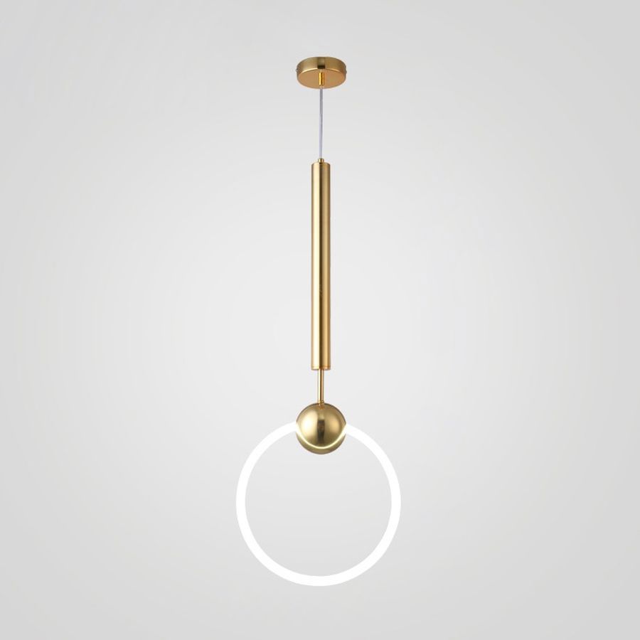 Изображение товара Светильник подвесной светодиодный Imperiumloft Ring l Impr_178407-26 15 м² белый свет цвет белый/золотой