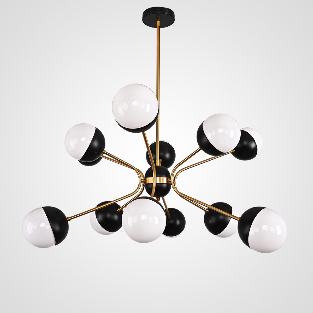 Изображение товара Люстра на штанге Imperiumloft Rewire Custom Orb Chandelier 15 м² белый свет