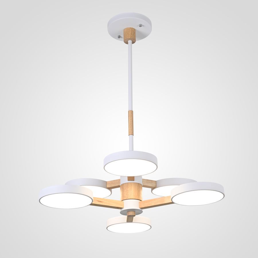 Изображение товара Люстра на штанге светодиодная Imperiumloft Turna white Impr_141109-26 25 м² белый свет цвет белый