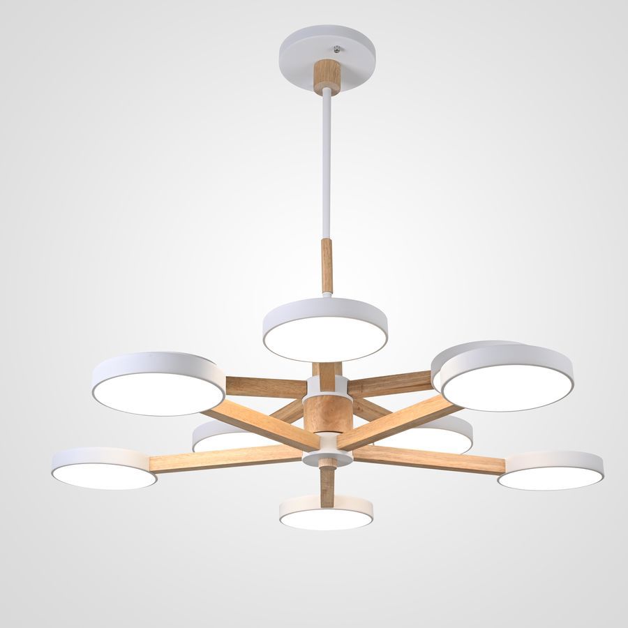 Изображение товара Люстра на штанге светодиодная Imperiumloft Turna 150 Вт белый цвет