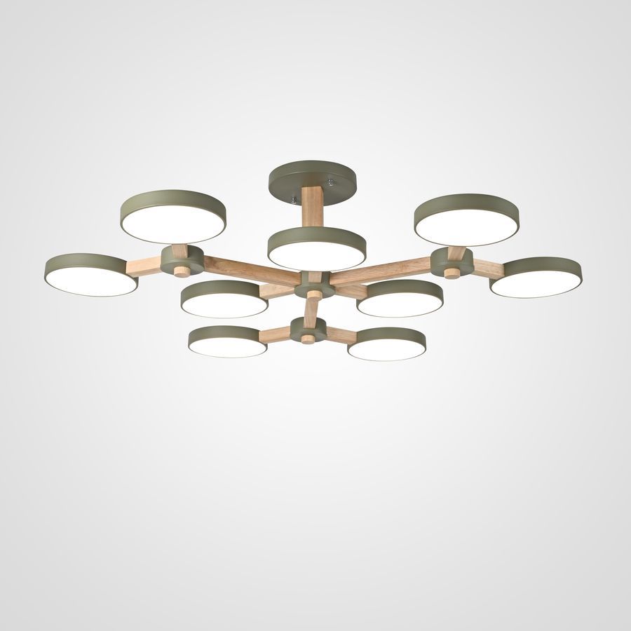 Изображение товара Люстра подвесная светодиодная Imperiumloft Turna Impr_141111-26 для 45 м² с 9 плафонами