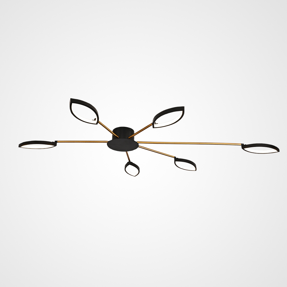 Изображение товара Люстра подвесная светодиодная Imperiumloft Daggry Impr_178236-26 34 м² теплый белый свет цвет белый/черный/серебро/золотой