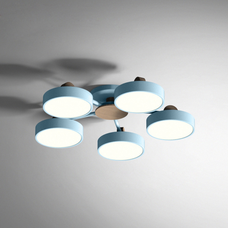 Изображение товара Люстра подвесная светодиодная IMPERIUMLOFT Move 30 м² с регулировкой белого света в синем цвете