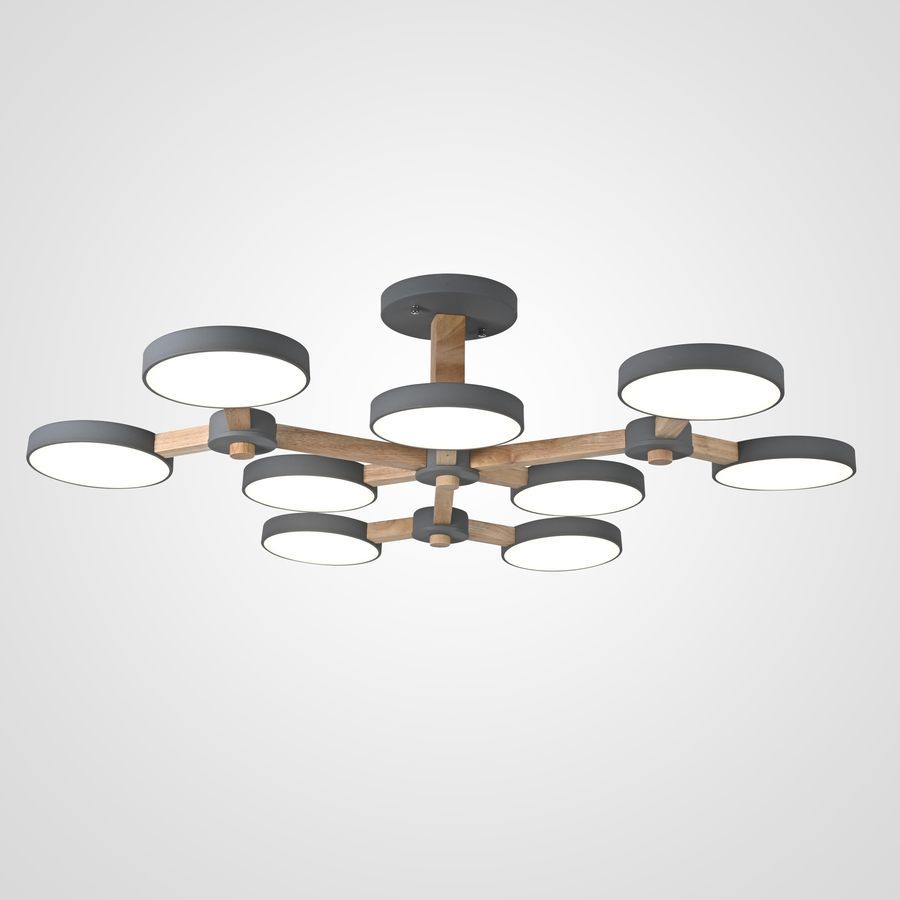 Изображение товара Подвесная светодиодная люстра Imperiumloft Turna Impr 178305-26 для 45 м² серый