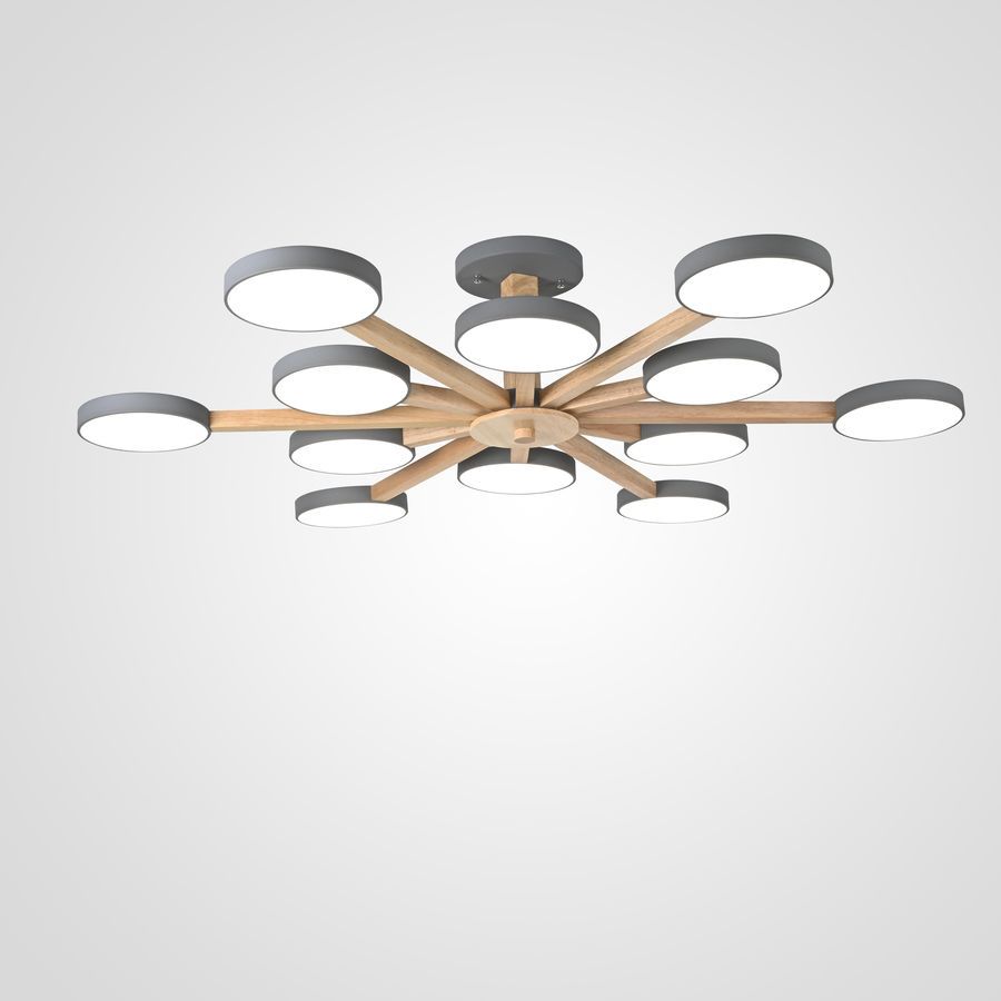 Изображение товара Люстра подвесная светодиодная Imperiumloft Turna gray для 40 м²