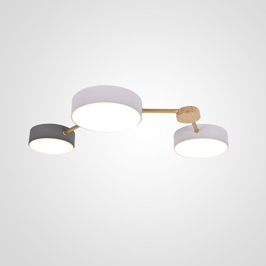 Изображение товара Светильник потолочный светодиодный Imperiumloft Solen Impr_207842-26 8 м² нейтральный белый свет цвет белый/серый/бежевый