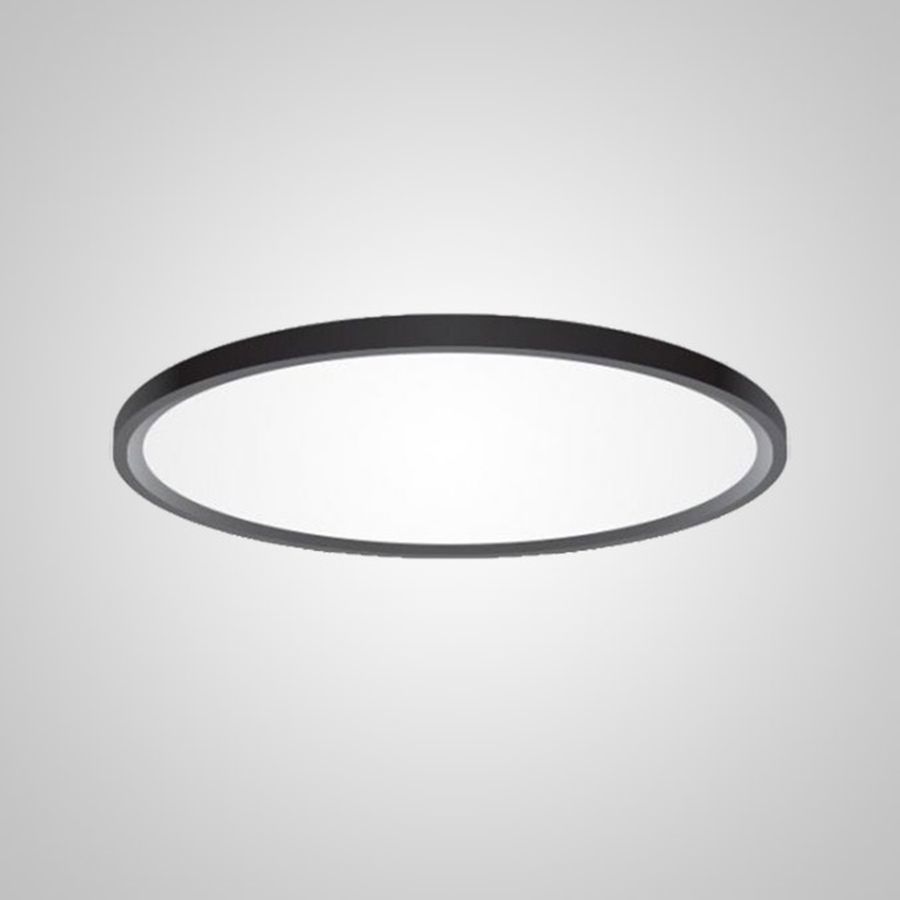 Изображение товара Потолочный светильник Imperiumloft Extraslim с черным плафоном 19 м²