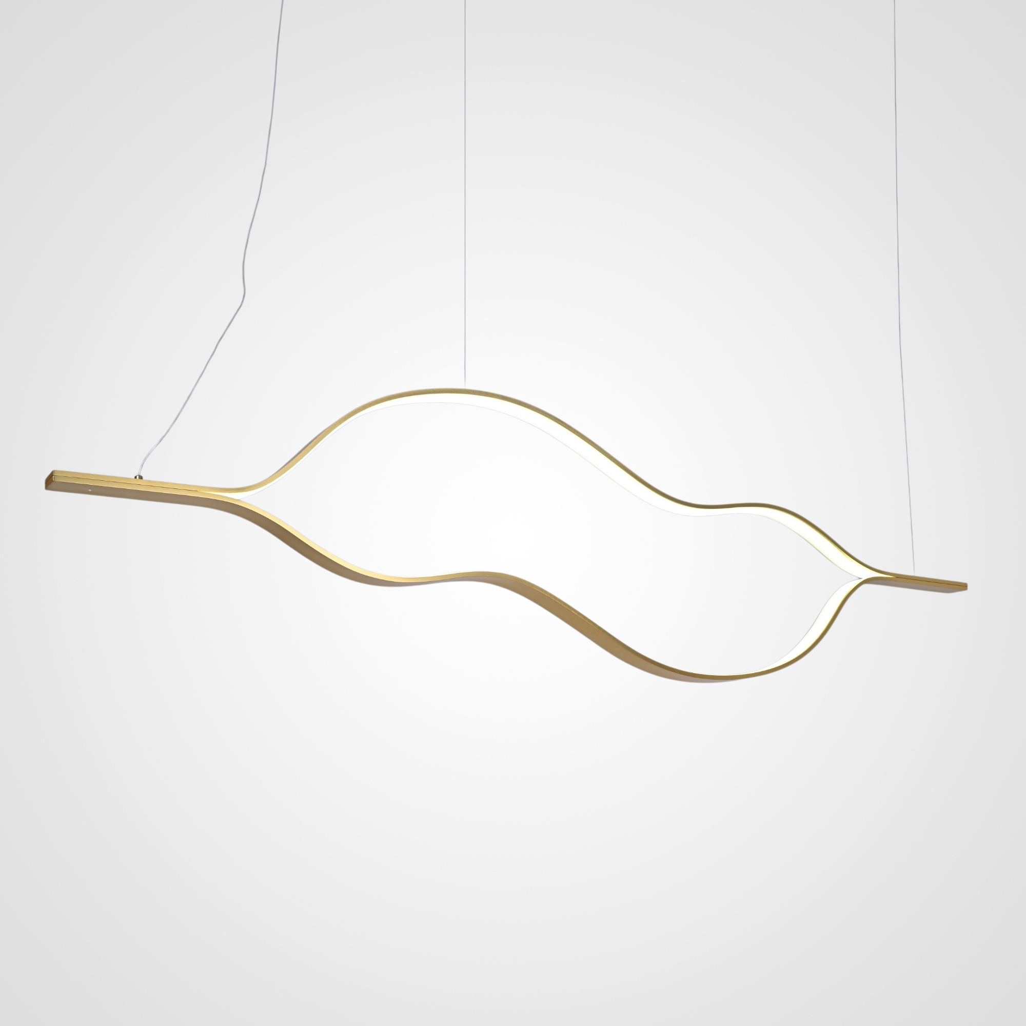 Изображение товара Светильник подвесной светодиодный Imperiumloft Tape Light 180 см белый/золотой