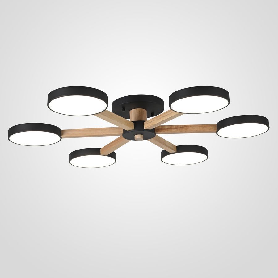 Изображение товара Люстра подвесная IMPERIUMLOFT TURNA 6 Black современное освещение для интерьера