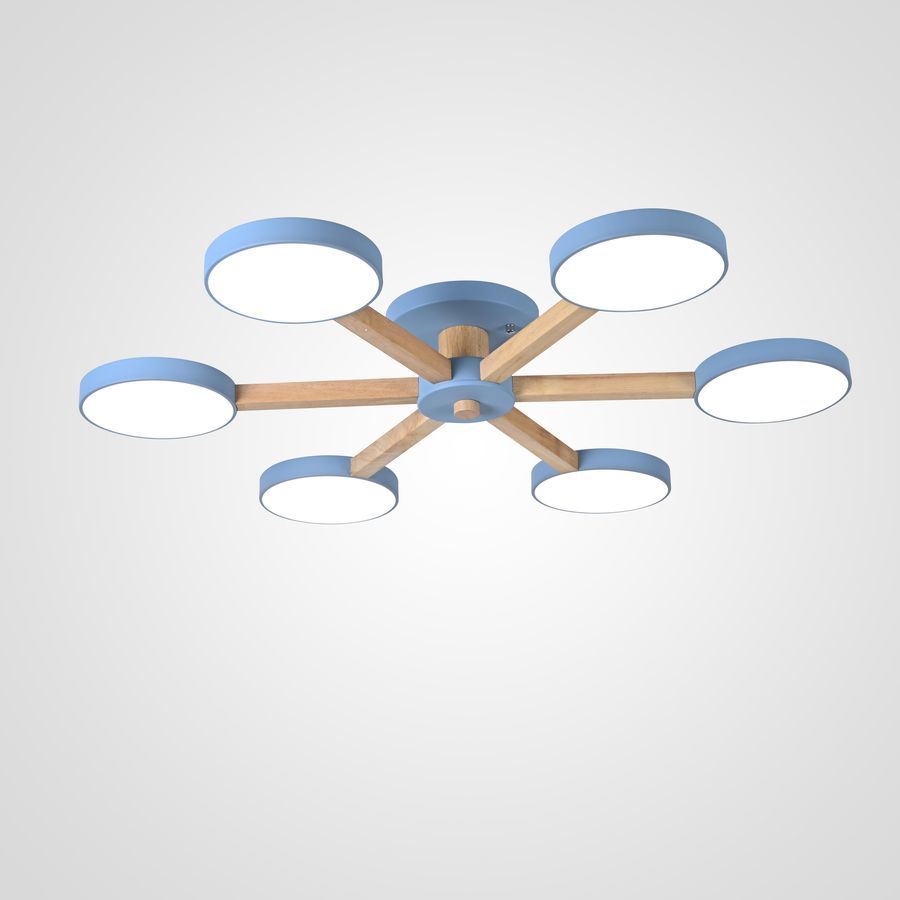 Изображение товара Люстра подвесная светодиодная Imperiumloft Turna blue 178338-26 30 м² белый свет цвет голубой