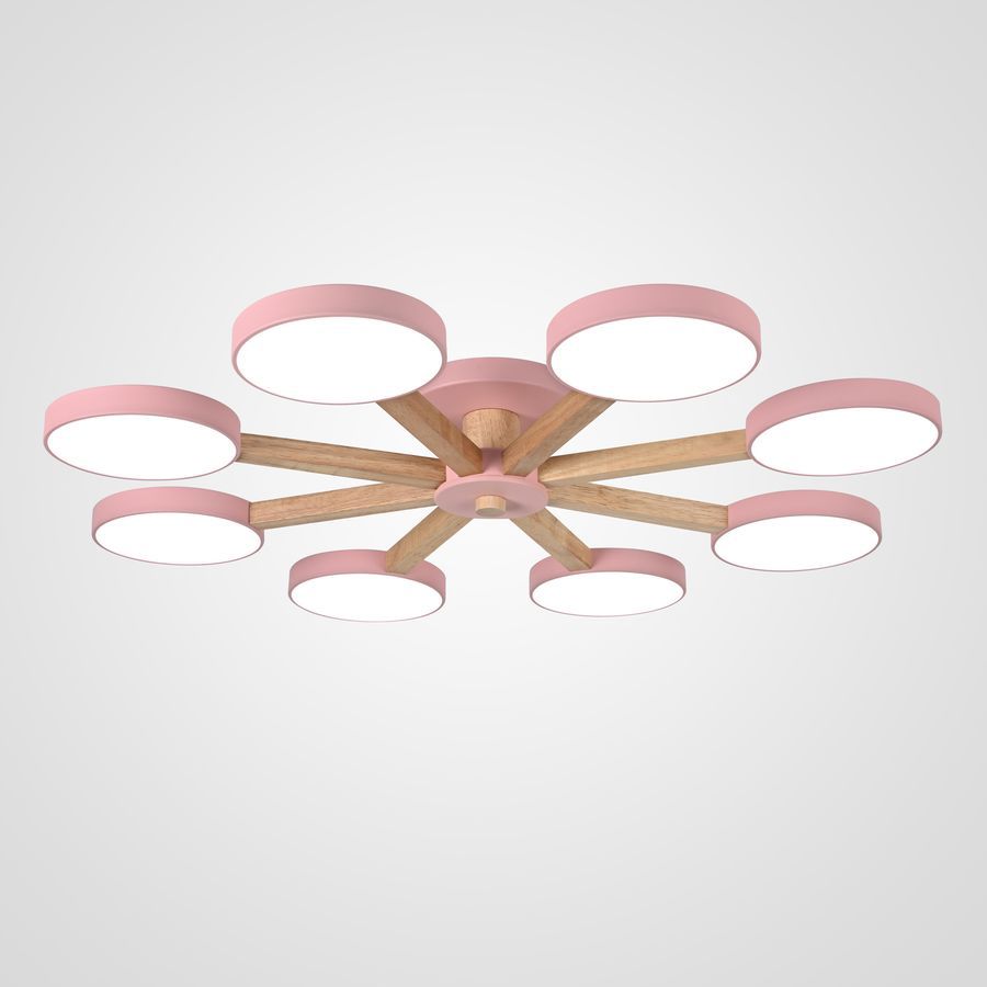 Изображение товара Люстра подвесная светодиодная Imperiumloft Turna pink 178343-26 50 м² белый свет цвет розовый