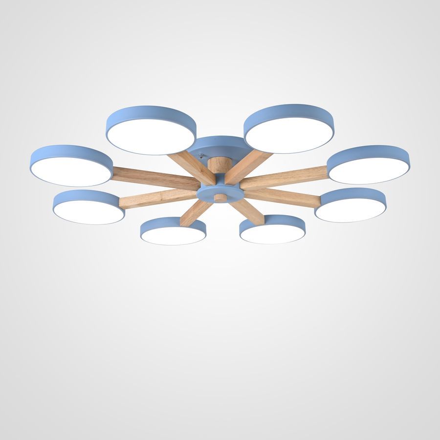 Изображение товара Люстра подвесная светодиодная Imperiumloft Turna blue 178344-26 40 м² белый свет цвет голубой